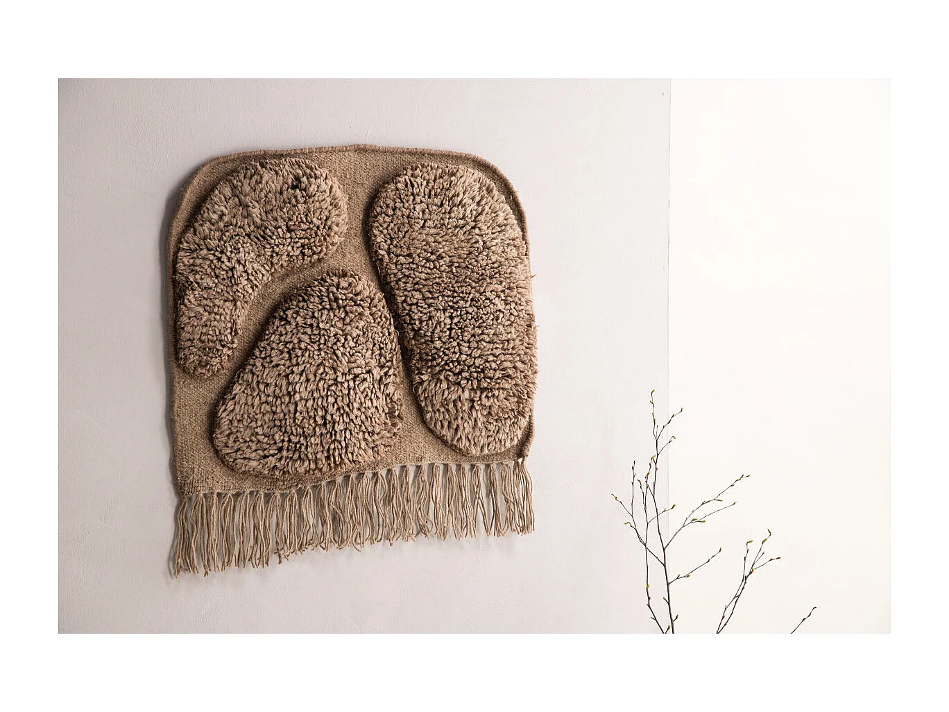 Déco Murale en Laine "Jakobso" 62cm Marron