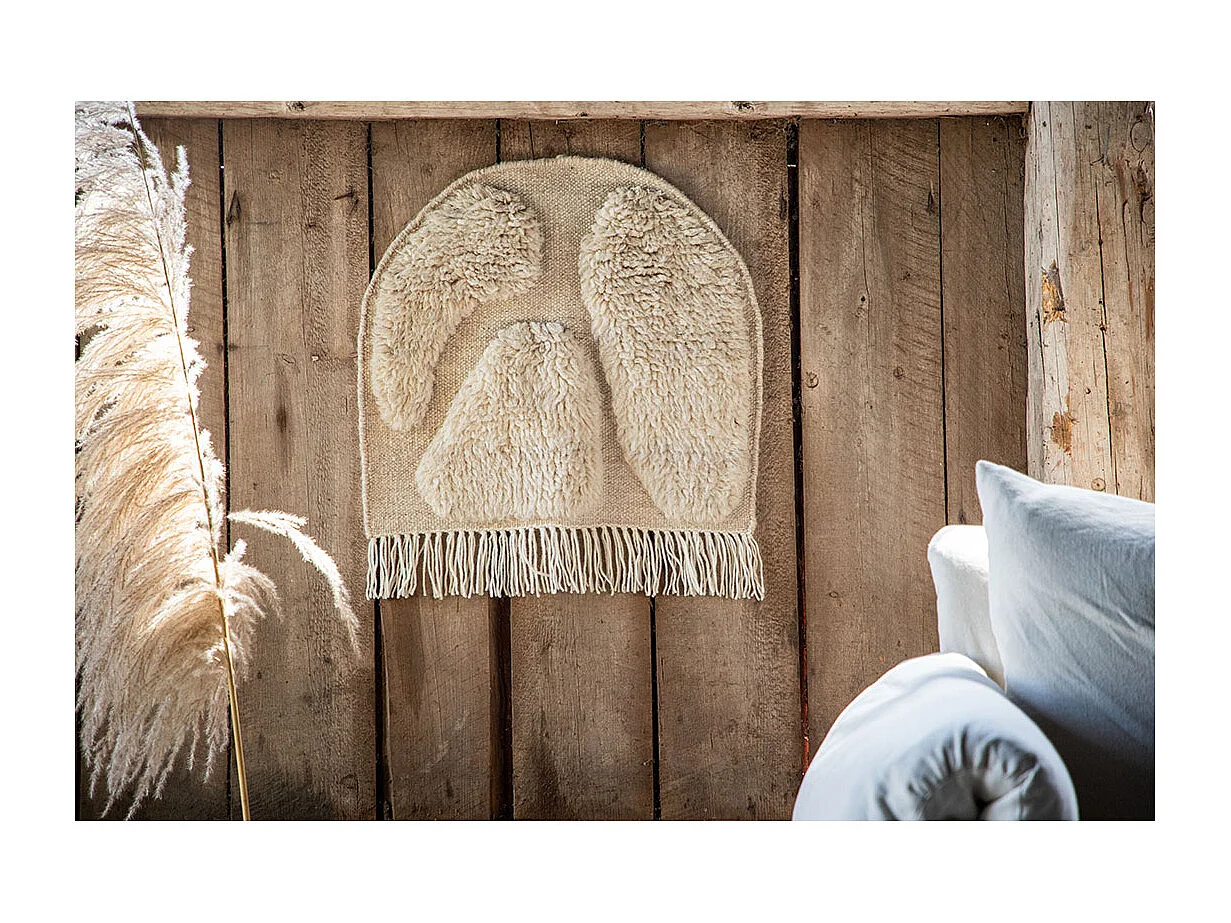 Déco Murale en Laine "Jakobso" 62cm Naturel