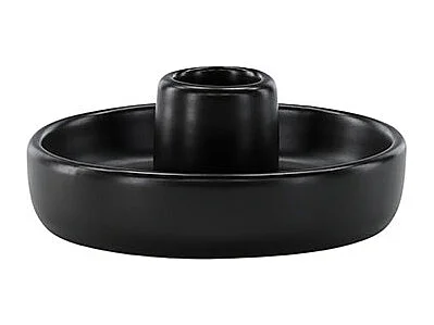 Bougeoir en Céramique "Otis" 11cm Noir