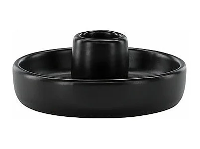 Bougeoir en Céramique "Otis" 11cm Noir