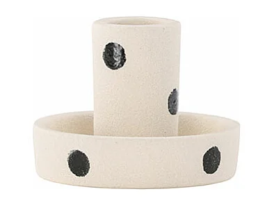 Portacandele Ceco bianco.