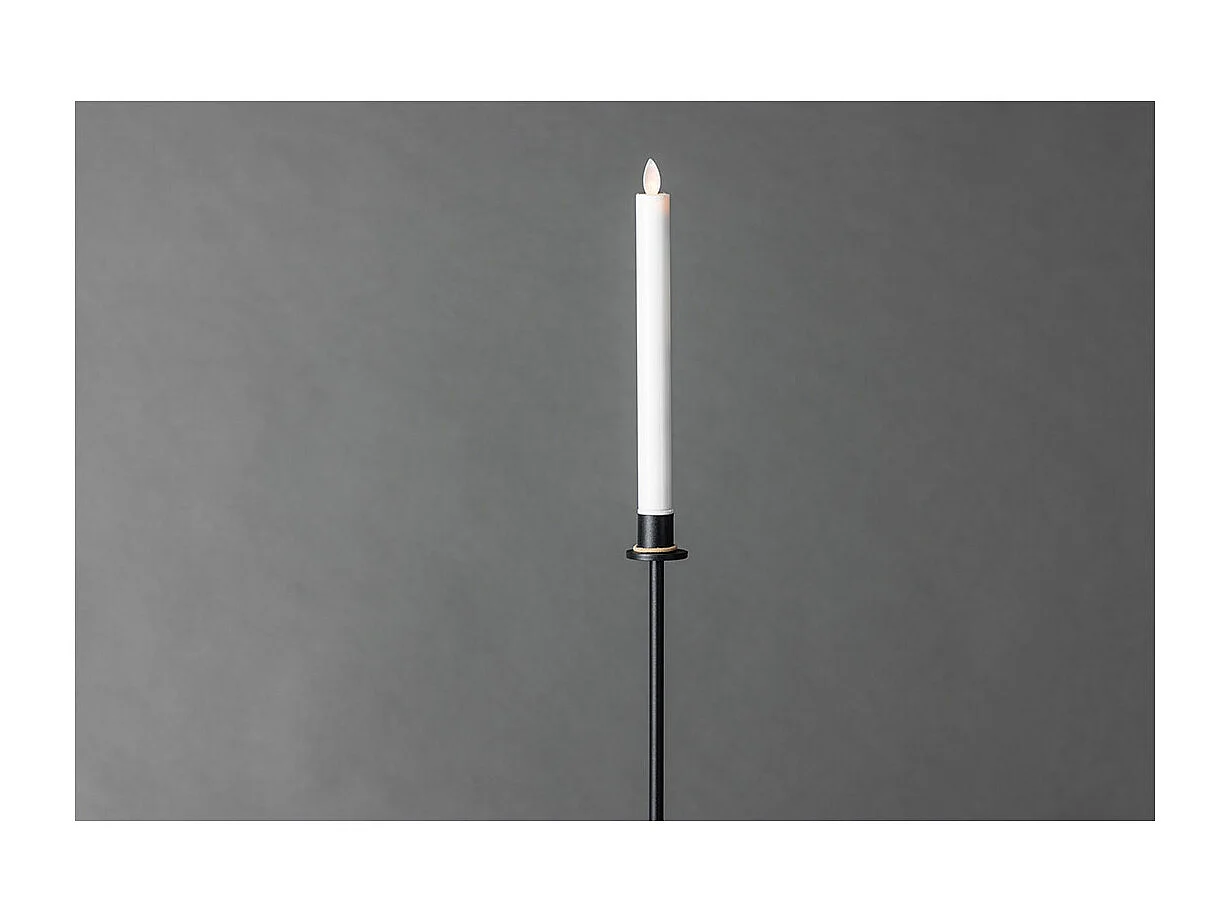 Bougeoir à LED en Métal "Hogehall" 79cm Noir