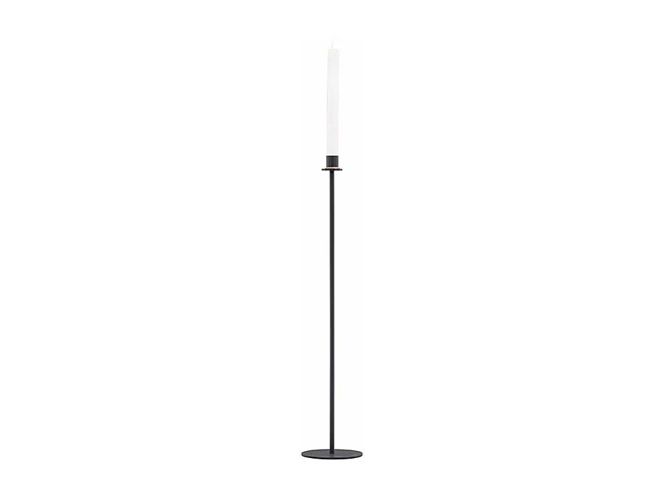 Bougeoir à LED en Métal "Hogehall" 79cm Noir