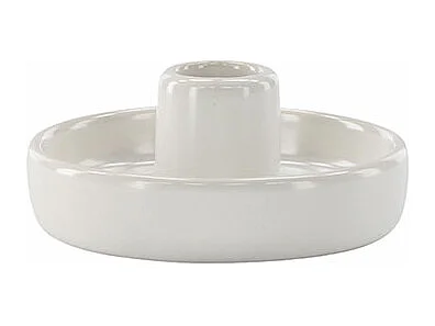 Bougeoir en Céramique "Otis" 11cm Blanc