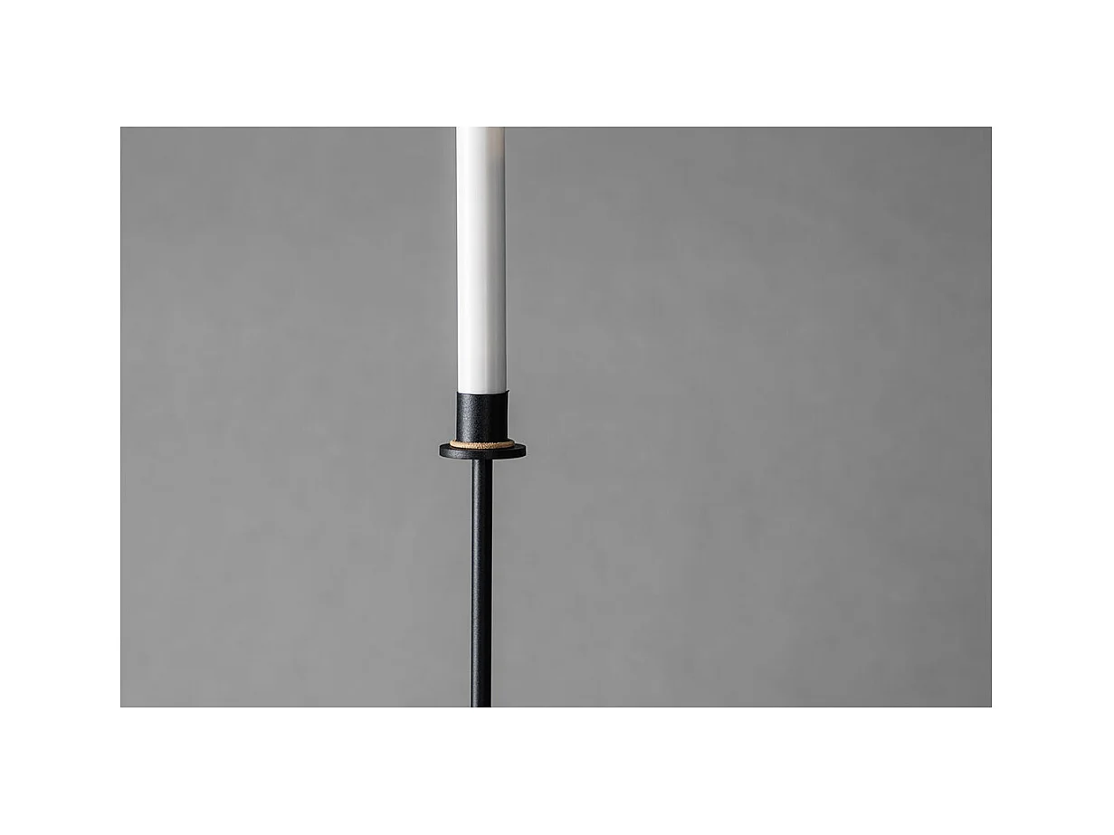 Bougeoir à LED en Métal "Hogehall" 102cm Noir