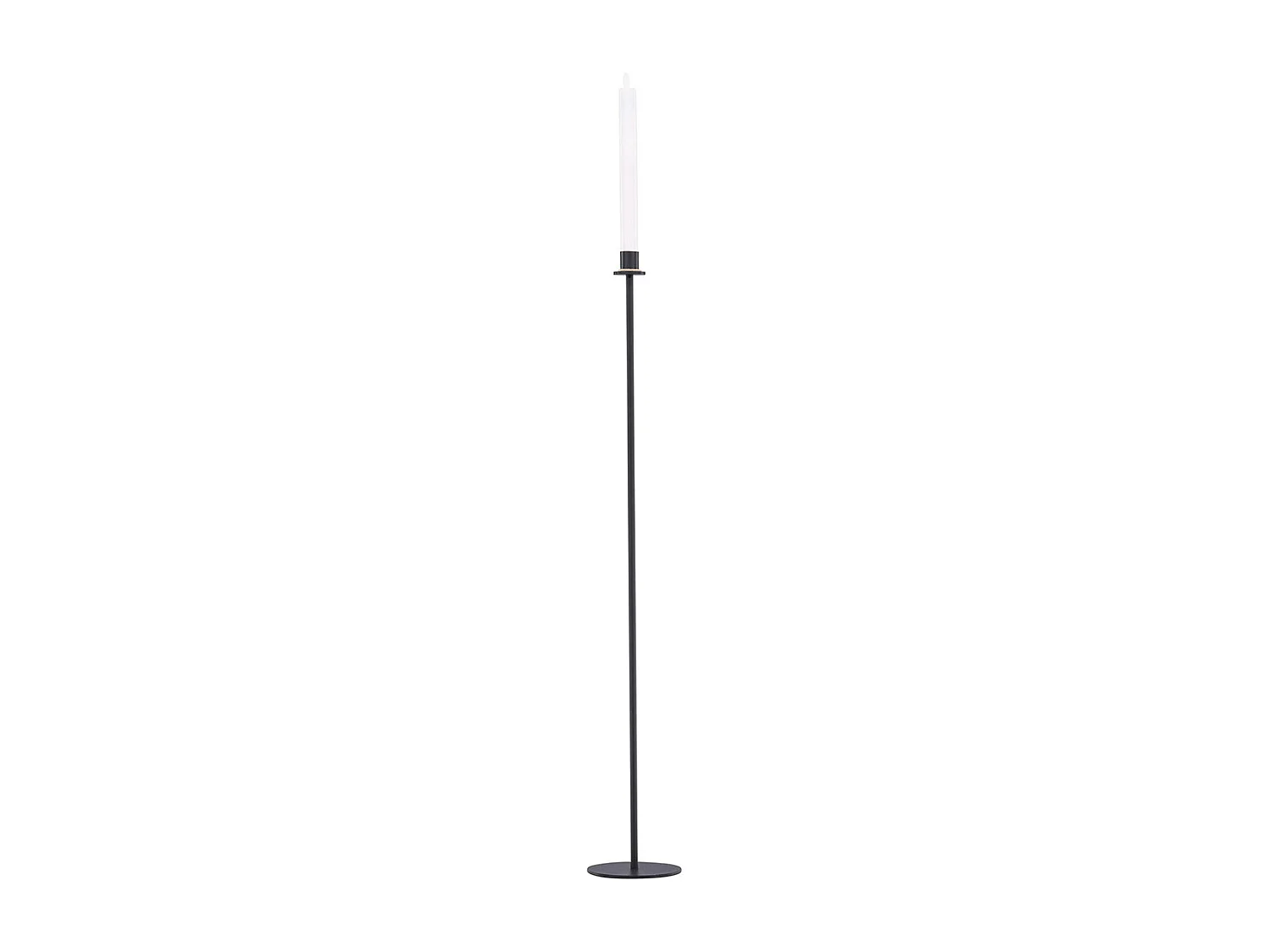 Bougeoir à LED en Métal "Hogehall" 102cm Noir