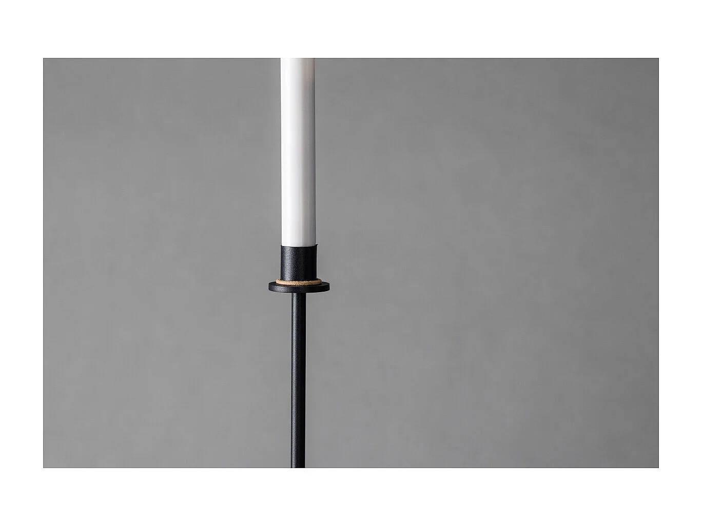 Bougeoir à LED en Métal "Hogehall" 102cm Noir