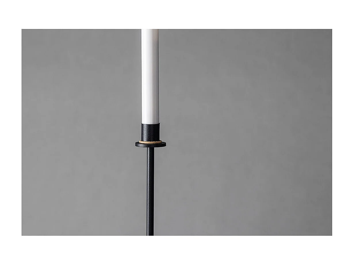 Bougeoir à LED en Métal "Hogehall" 102cm Noir