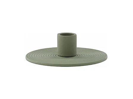 Bougeoir Design en Argile "Dian" 12cm Vert
