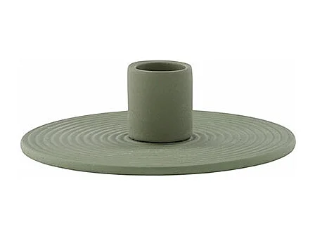 Bougeoir Design en Argile "Dian" 12cm Vert