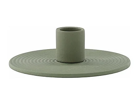Bougeoir Design en Argile "Dian" 12cm Vert