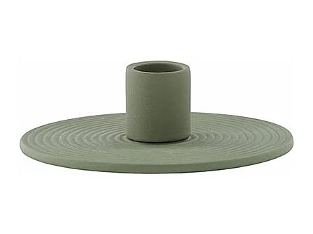 Bougeoir Design en Argile "Dian" 12cm Vert
