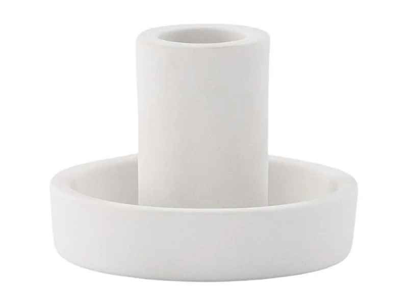 Portacandele Ceco bianco.