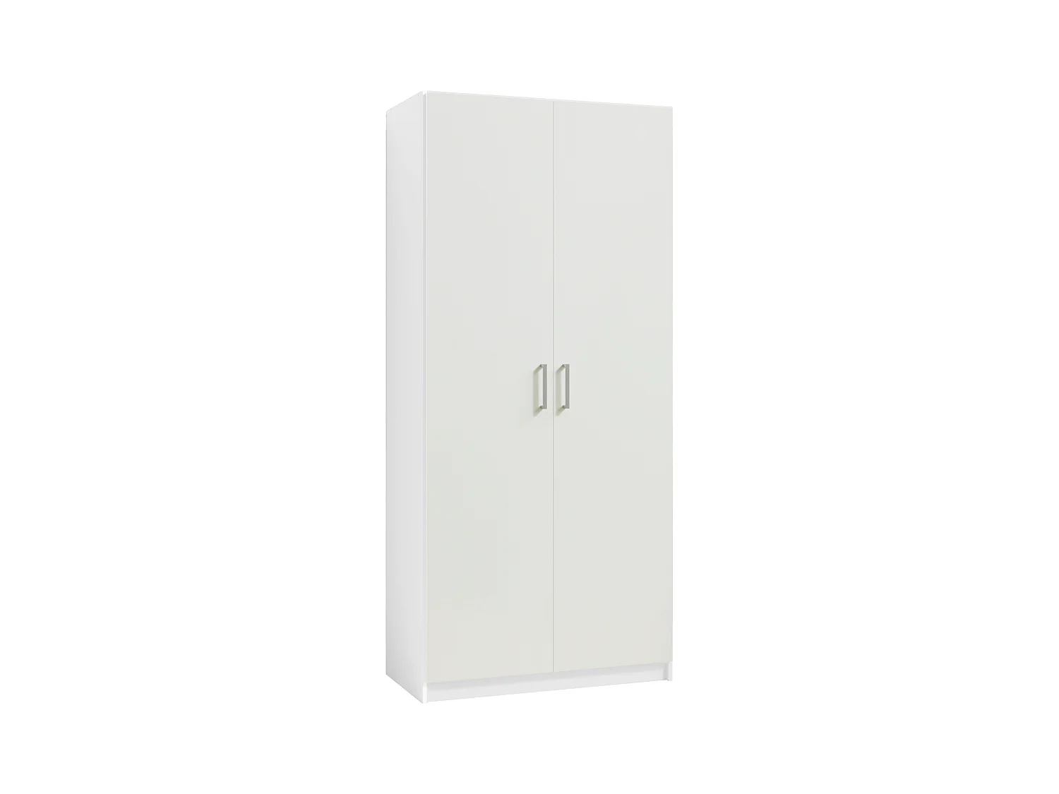 Armoire d'angle 4 portes - L209 cm - Blanc - BELOMY