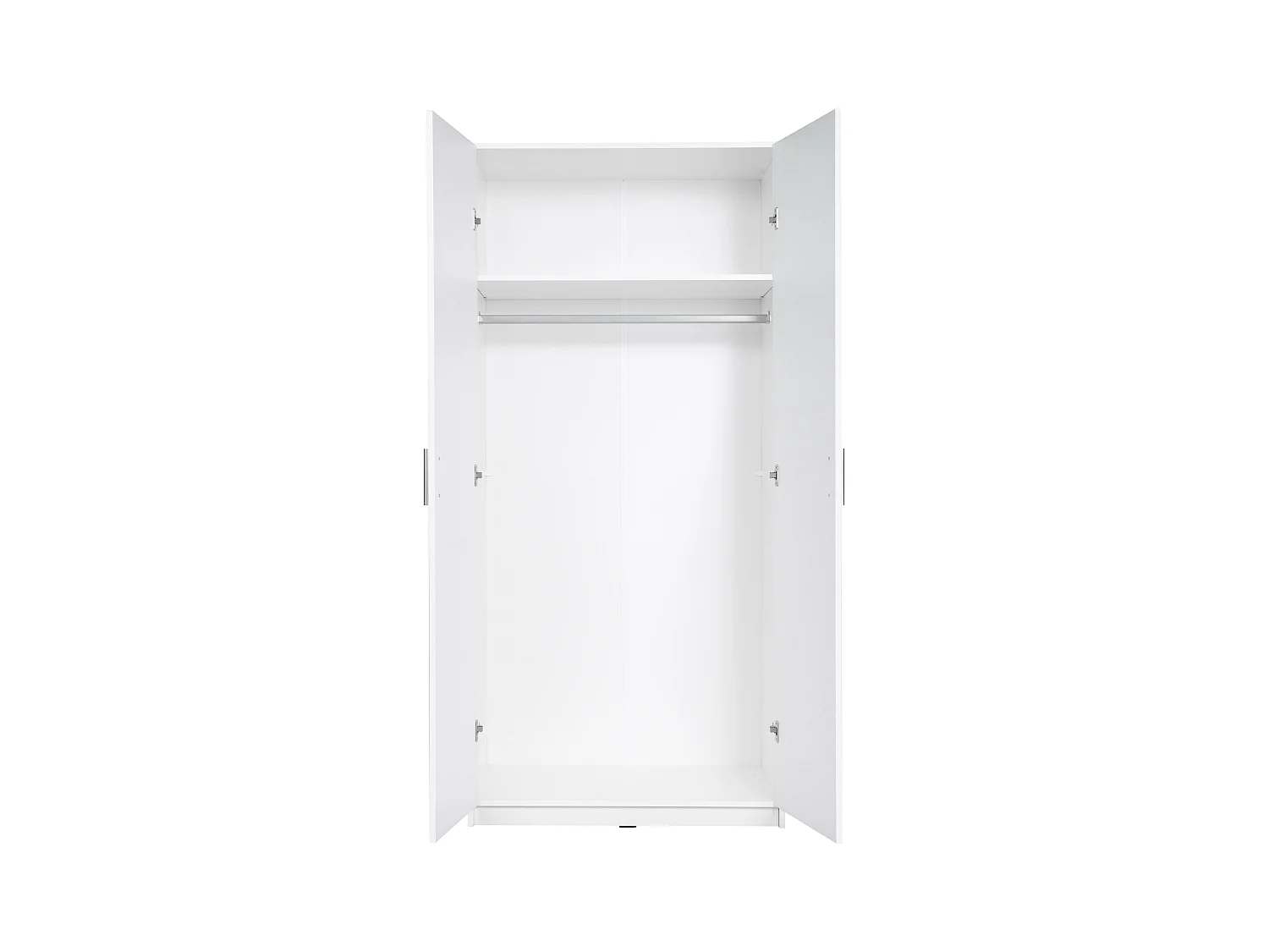 Armoire d'angle 4 portes - L209 cm - Blanc - BELOMY