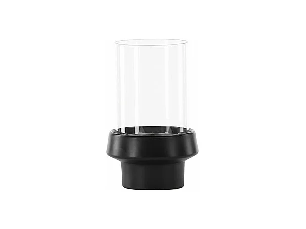 Lanterne en Verre "Davida" 20cm Noir