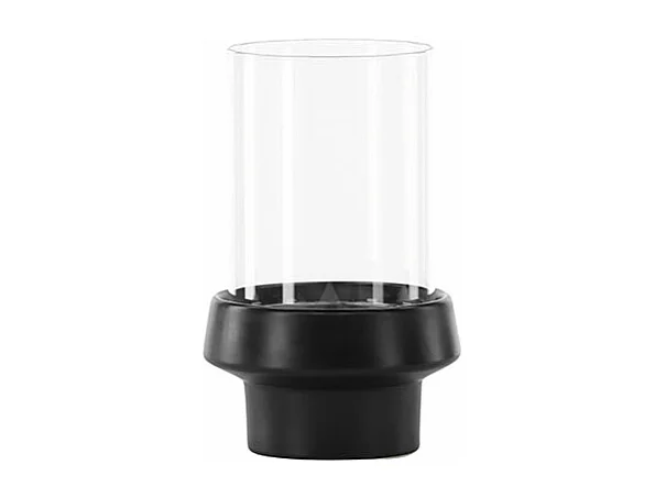 Lanterne en Verre "Davida" 20cm Noir