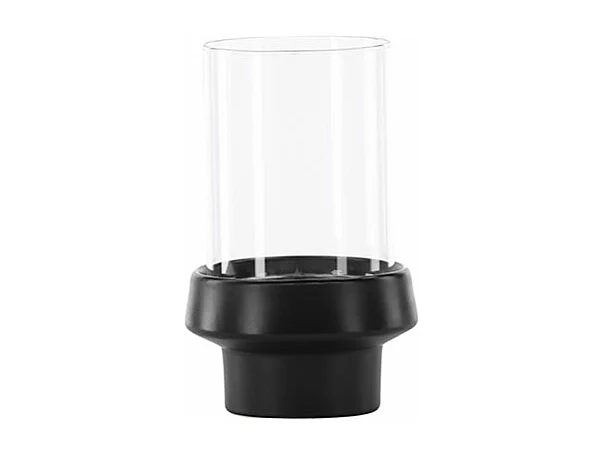 Lanterne en Verre "Davida" 20cm Noir