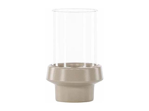 Davida waxinelichthouder beige.