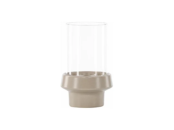 Lanterne en Verre "Davida" 20cm Beige