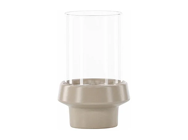 Davida waxinelichthouder beige.