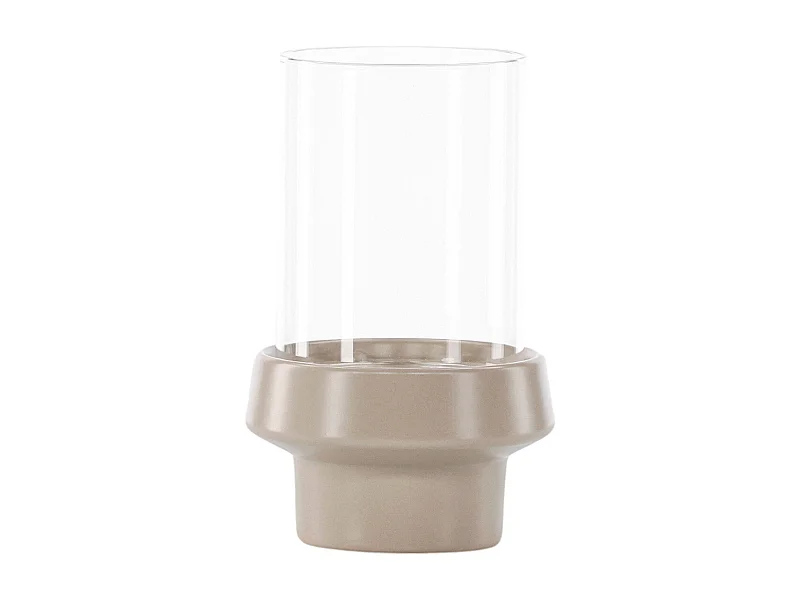 Davida waxinelichthouder beige.