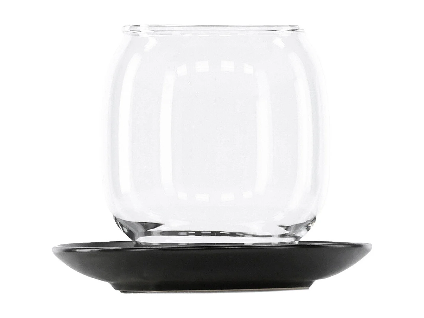 Archy waxinelichthouder zwart.