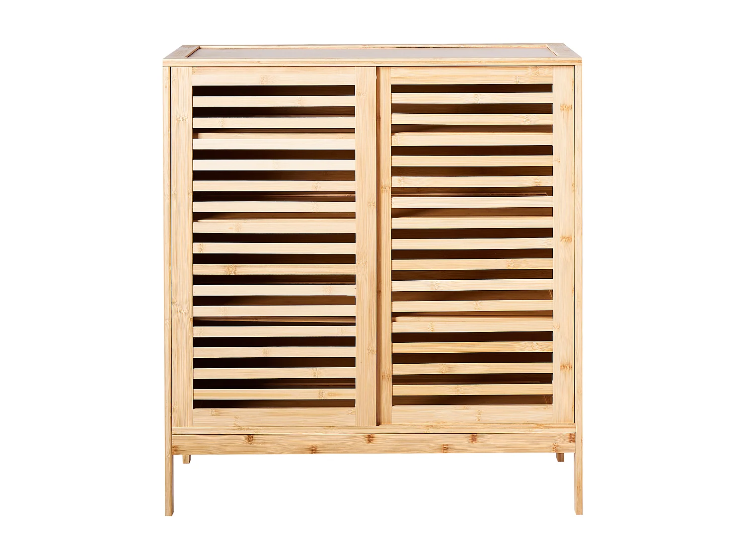 Schuhschrank MIDWOOD Bambusholz Hellbraun