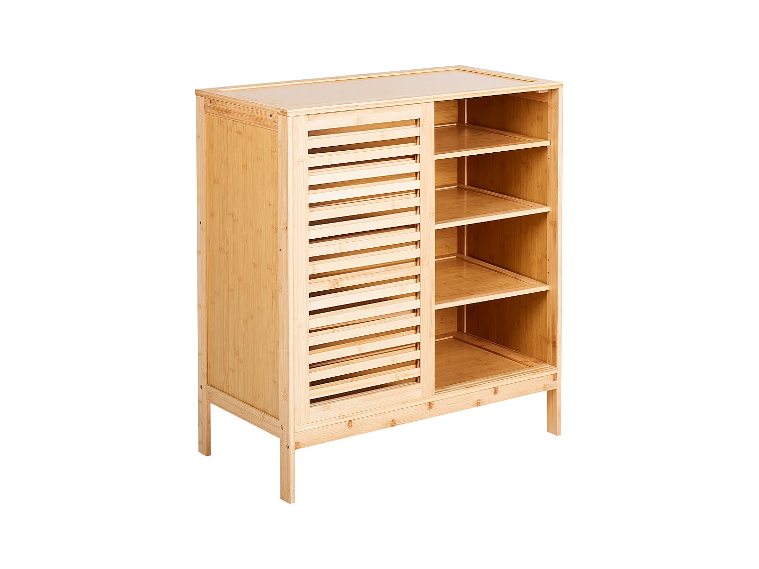 Schuhschrank MIDWOOD Bambusholz Hellbraun