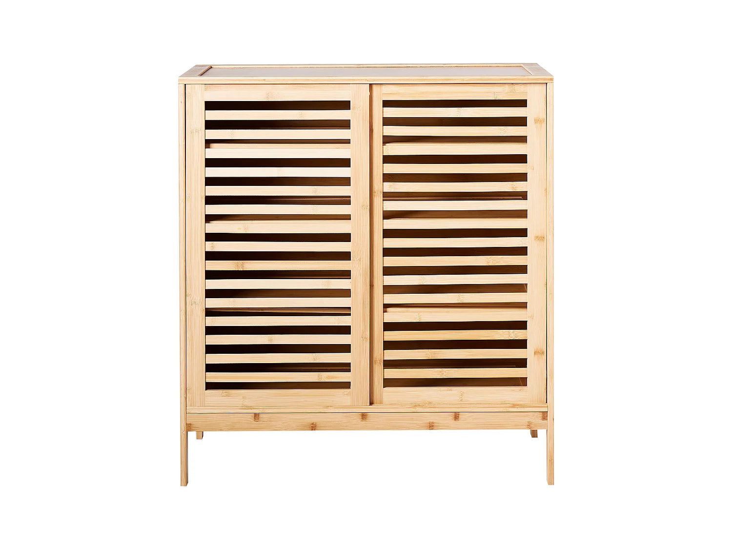 Schuhschrank MIDWOOD Bambusholz Hellbraun