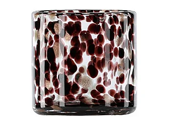 Photophore Déco Moucheté "Gloria" 8cm Multicolore