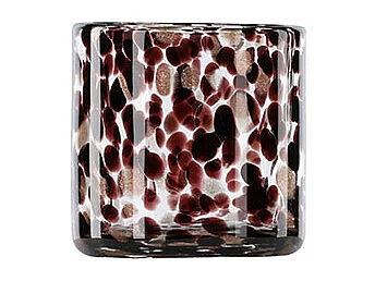 Photophore Déco Moucheté "Gloria" 8cm Multicolore