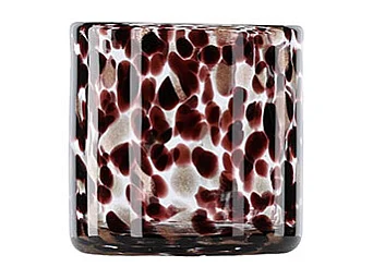 Photophore Déco Moucheté "Gloria" 8cm Multicolore