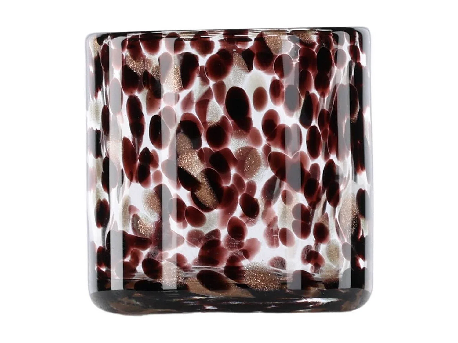 Photophore Déco Moucheté "Gloria" 8cm Multicolore