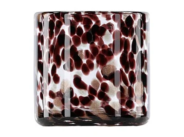 Photophore Déco Moucheté "Gloria" 8cm Multicolore