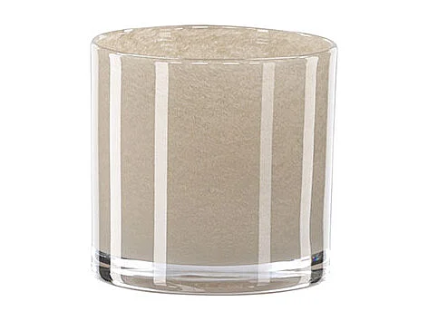 Glora waxinelichthouder beige.