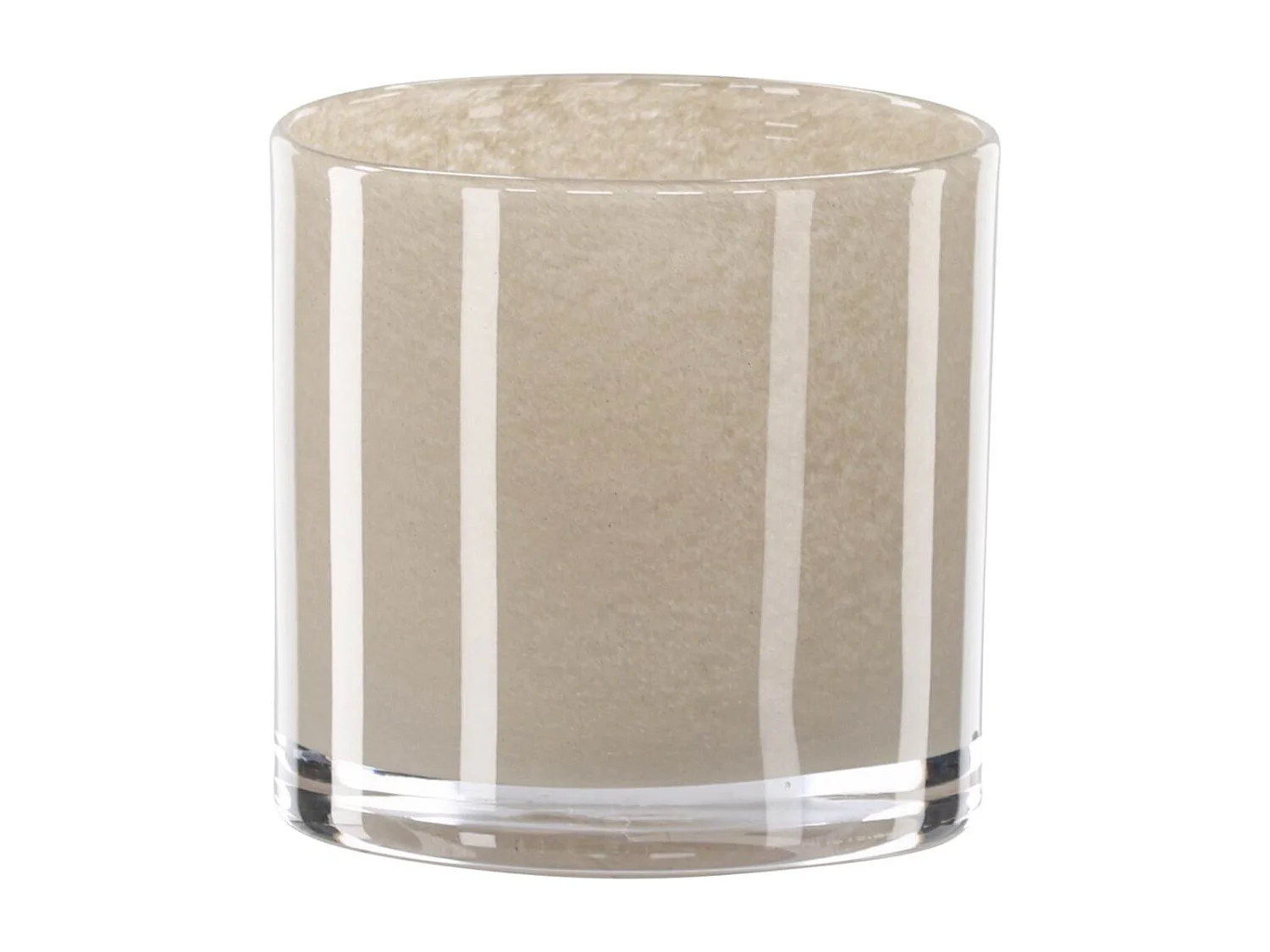 Glora waxinelichthouder beige.