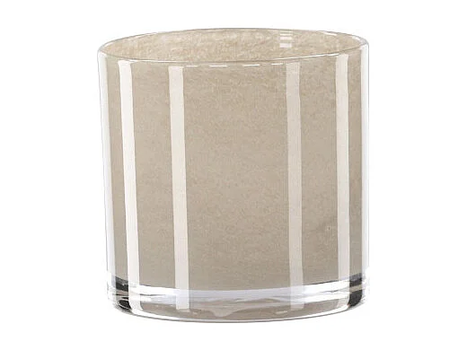 Glora waxinelichthouder beige.