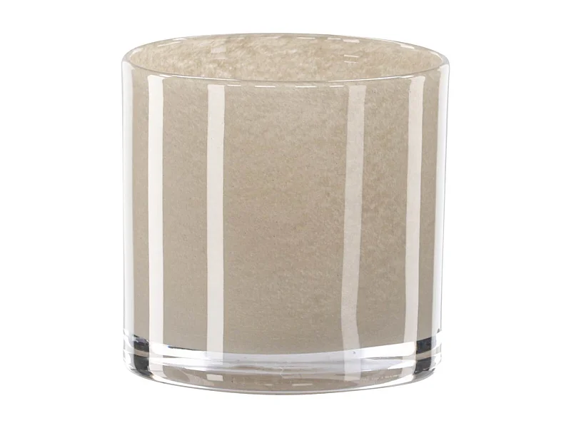 Glora waxinelichthouder beige.
