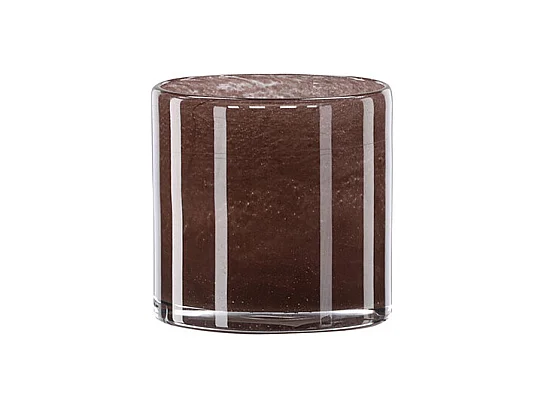 Photophore Déco "Gloria" 12cm Marron