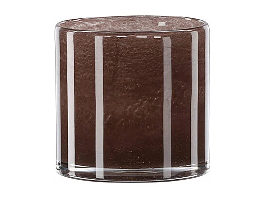 Photophore Déco "Gloria" 12cm Marron