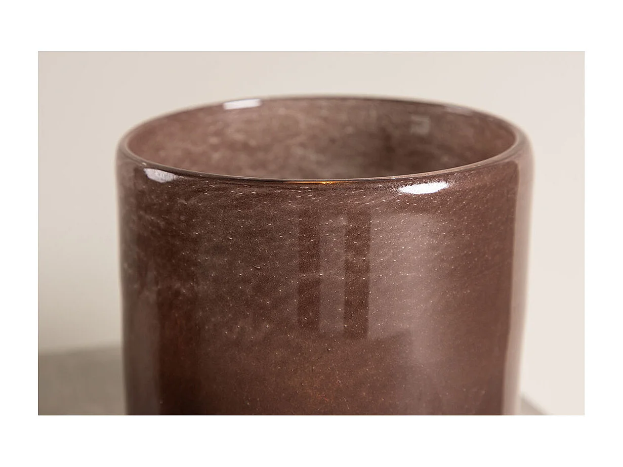 Photophore Déco "Gloria" 12cm Marron