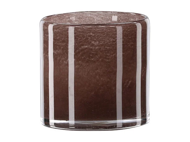 Glora waxinelichthouder bruin.