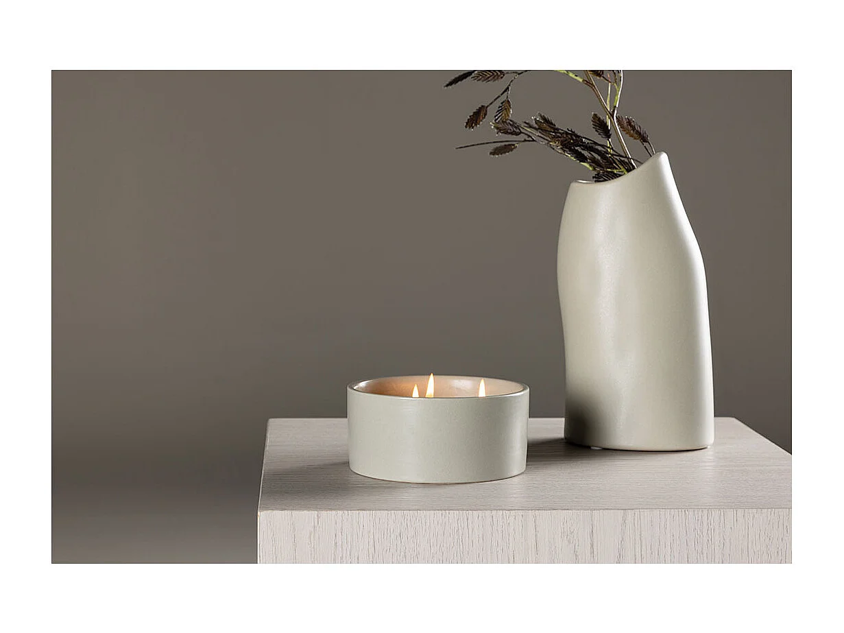Douglas Teelichthalter mit Duft hellgrau.