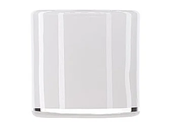 Photophore Déco "Gloria" 8cm Blanc