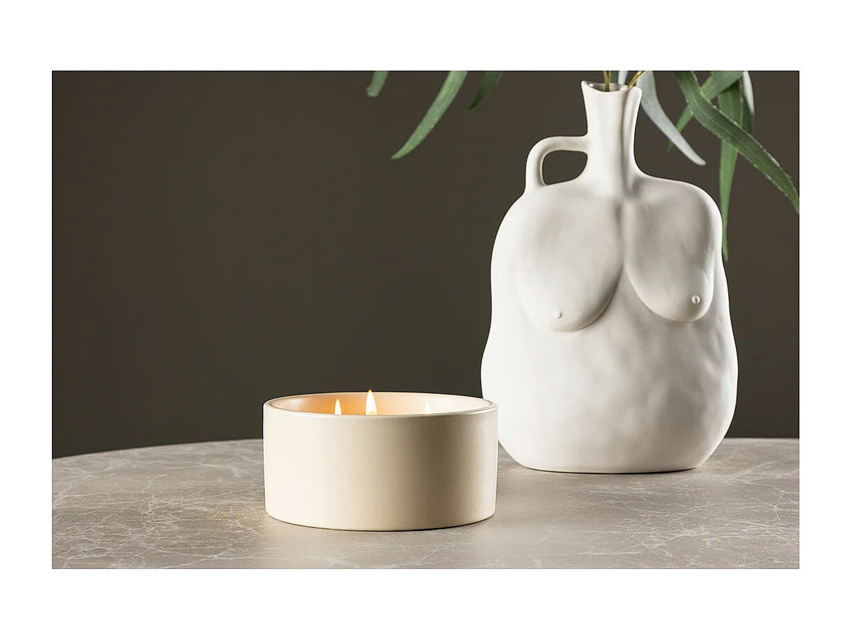 Douglas Teelichthalter mit Duft beige.