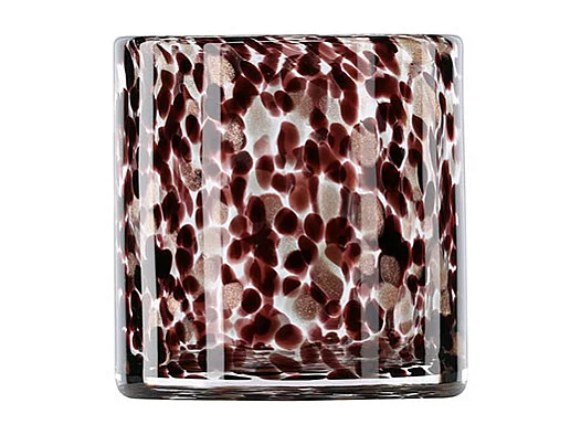 Photophore Déco Moucheté "Gloria" 12cm Multicolore