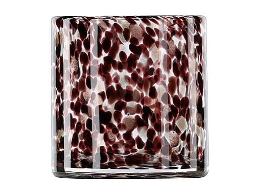 Photophore Déco Moucheté "Gloria" 12cm Multicolore