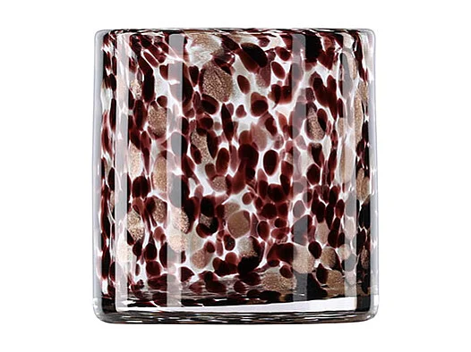 Photophore Déco Moucheté "Gloria" 12cm Multicolore