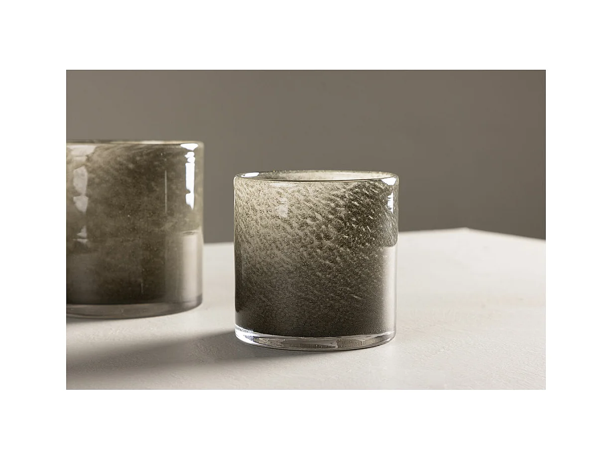 Photophore Déco "Gloria" 10cm Vert